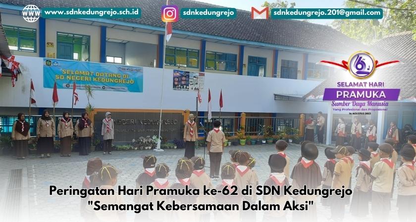 Peringatan Hari Pramuka ke-62 di SDN Kedungrejo: Semangat Kebersamaan Dalam Aksi