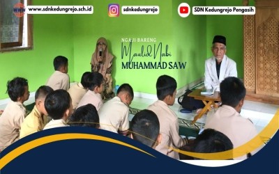 Ngaji Bareng di SDN Kedungrejo Memperingati Maulid Nabi Muhammad SAW