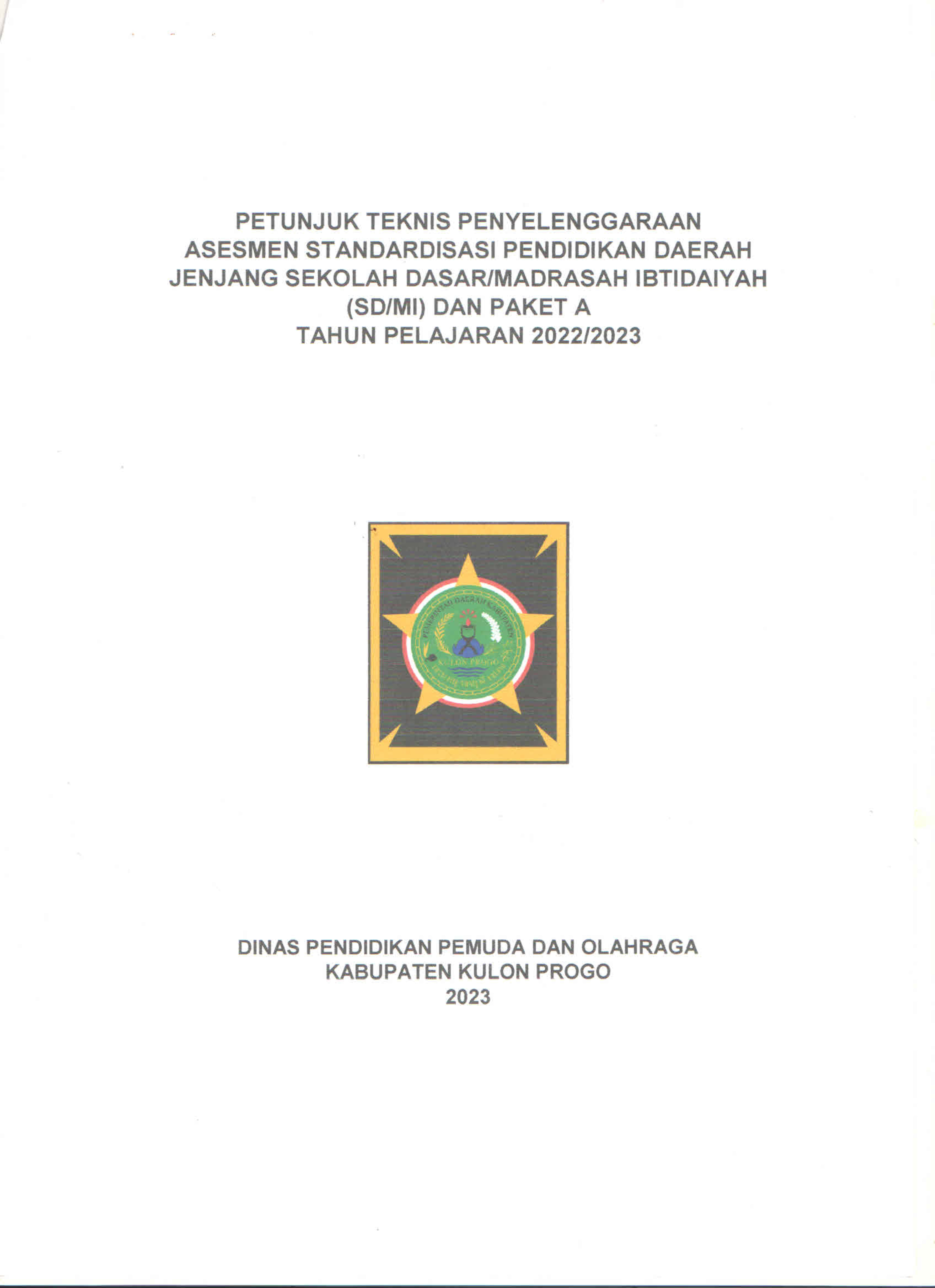 Petunjuk Teknis ASPD Tahun 2023 Kabupaten Kulon Progo