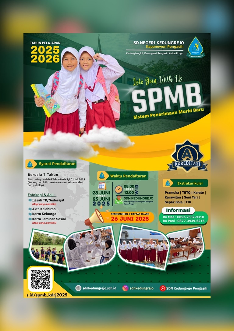 SPMB SDN Kedungrejo Tahun 2025